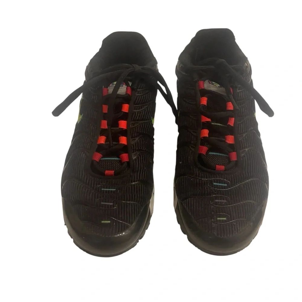 Big Kids Nike Air Max Black Rainbow Sneakers Shoes 6Y
